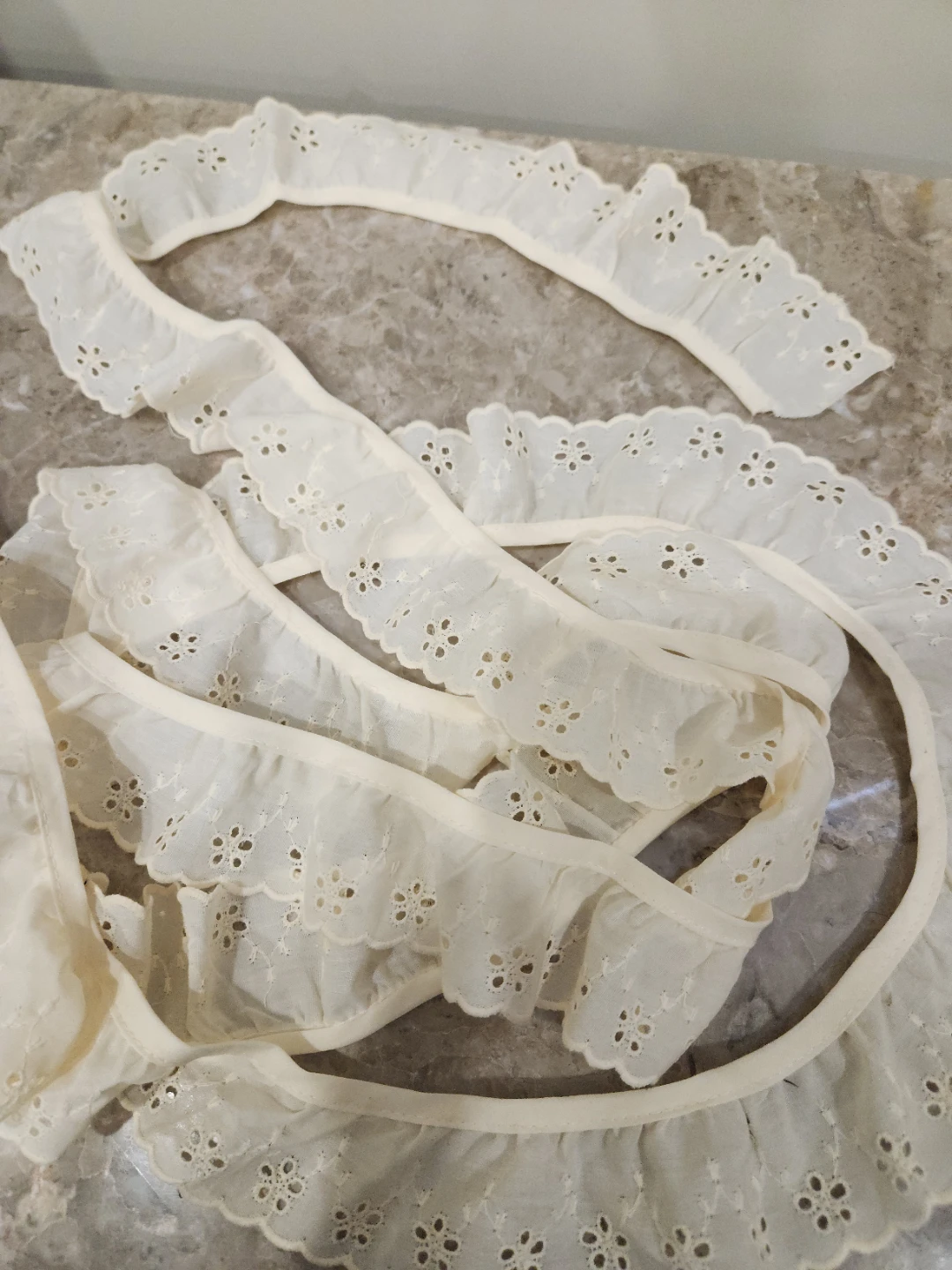 Cream Eyelet Lace Trim - 2 Inches Wide