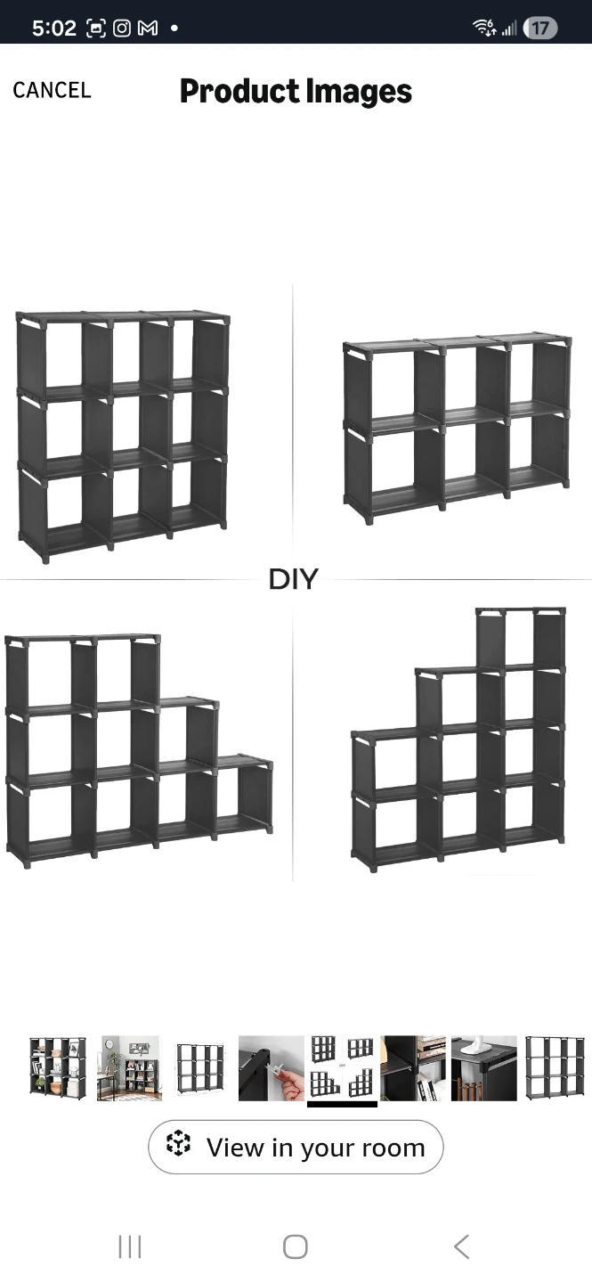 SONGMICS 9-Cube Storage Shelves - photo 5