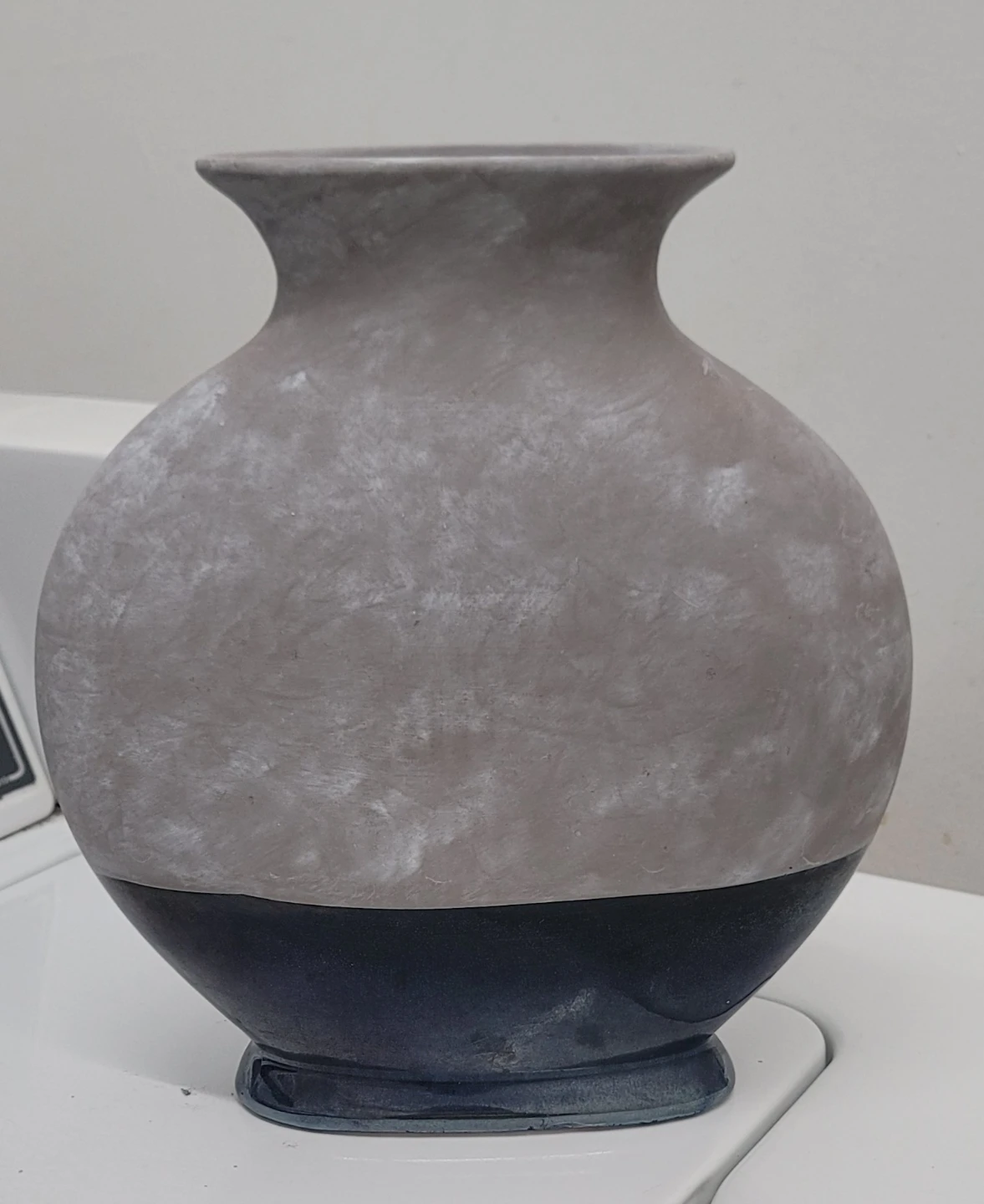 Grey and dark blue Two-Tone Vase