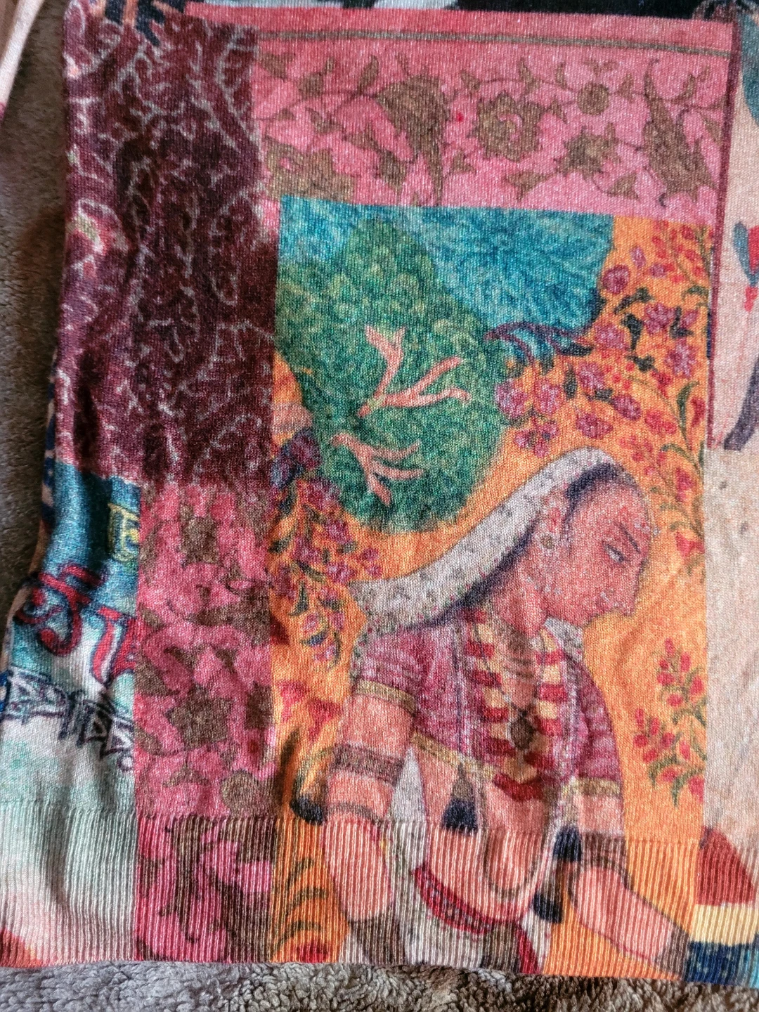 Desigual Long Sleeve V-Neck Sweater Size L🥕 - photo 5