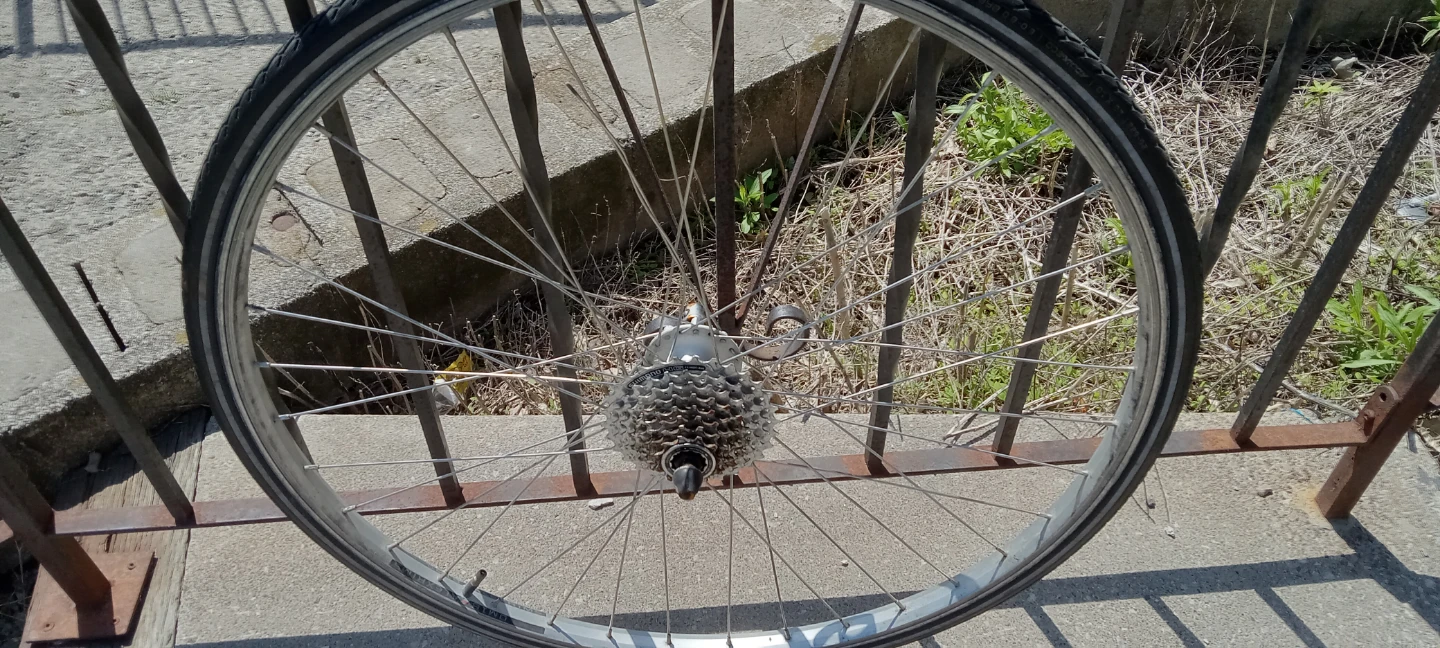 Shimano 7-Speed Cassette Rear Bicycle Wheel