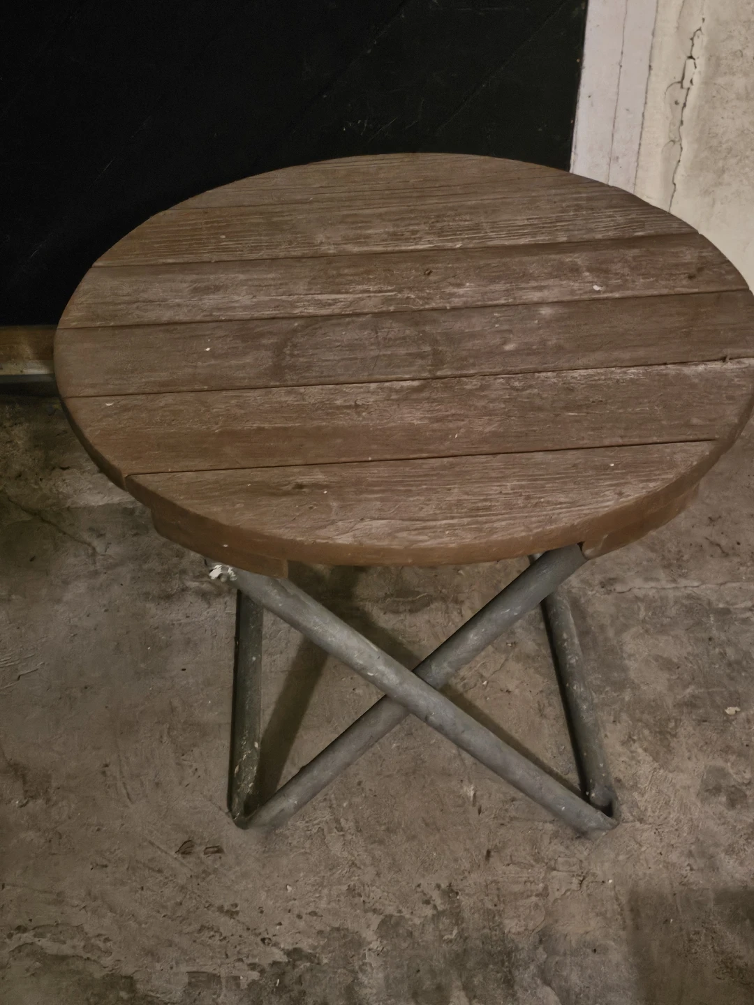 Wooden camp table