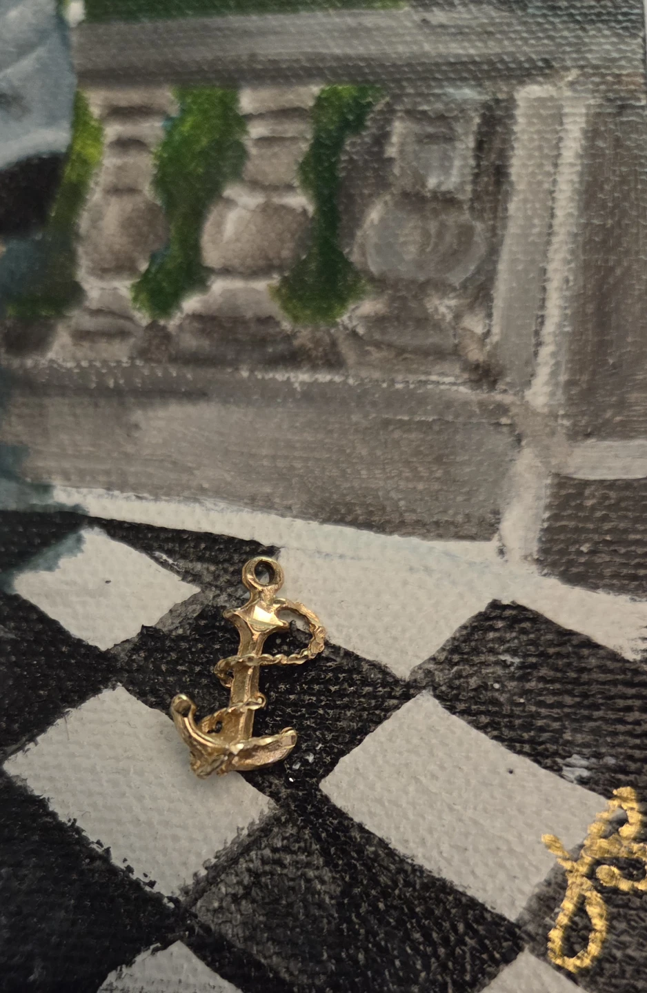 14k Gold Anchor Charm/Pendant - photo 2