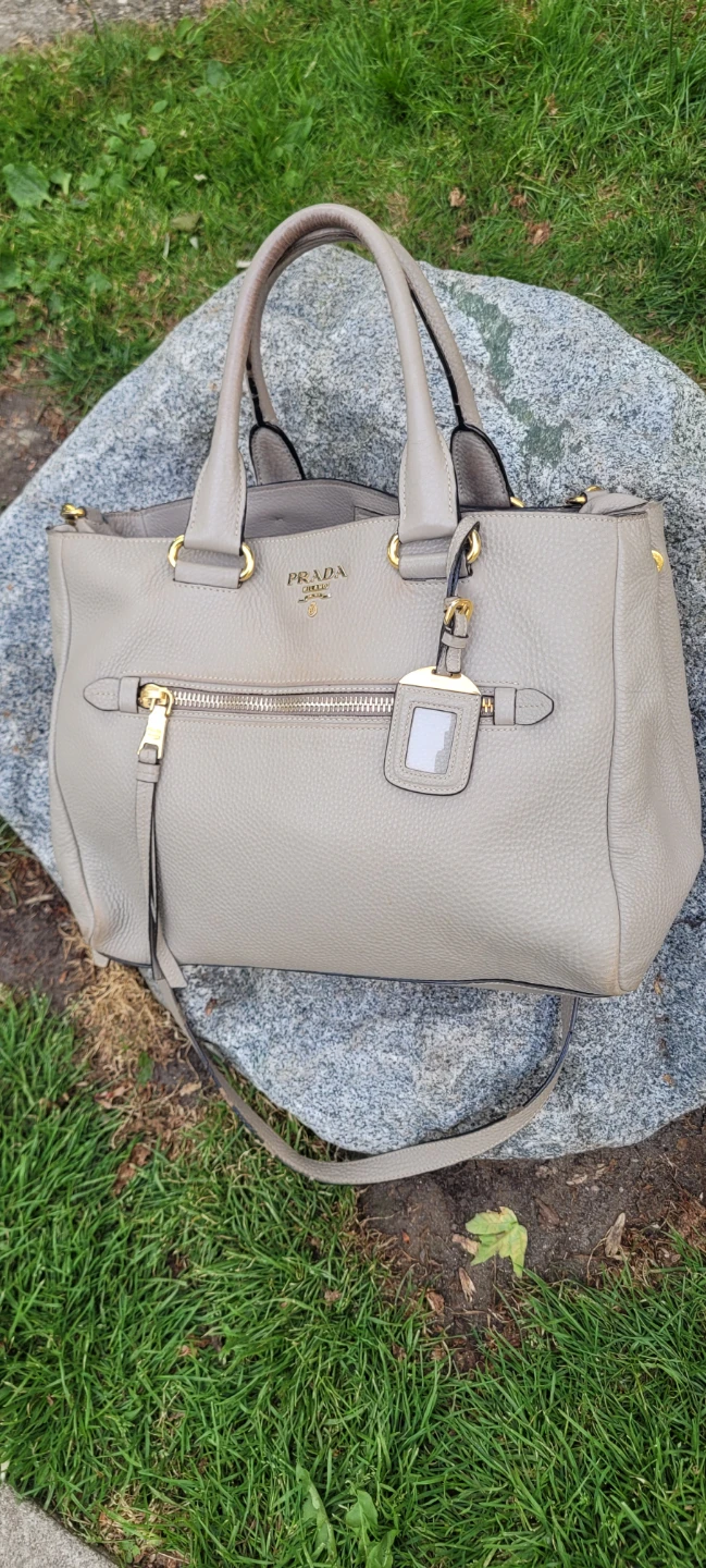 Authentic Prada Jumbo Leather Tote Bag