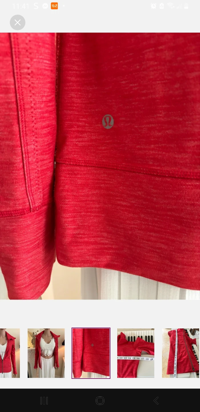 Lululemon Red Zip-Up Jacket - photo 4