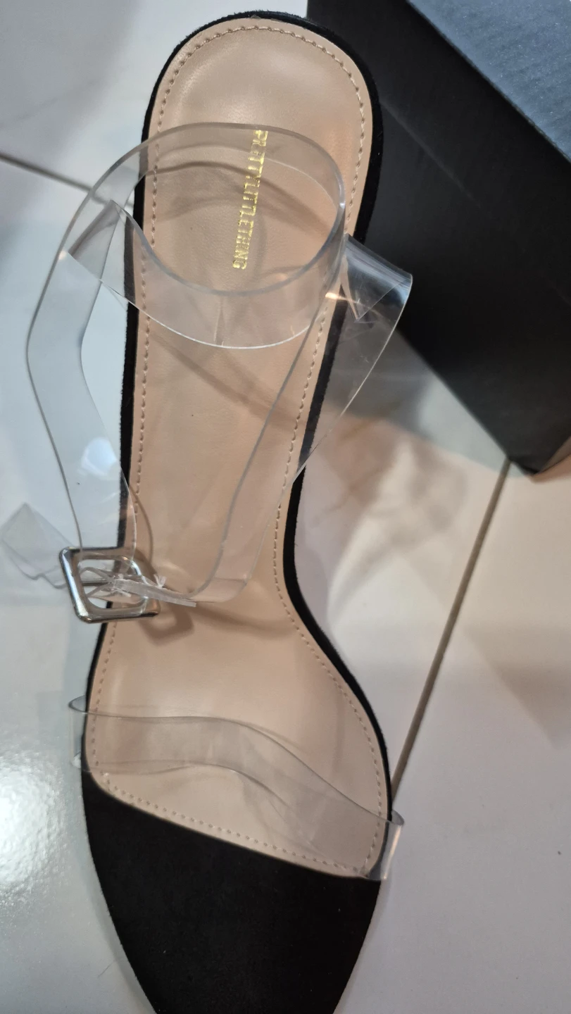 PrettyLittleThing Clear Strap Heels - Size 6 - photo 3