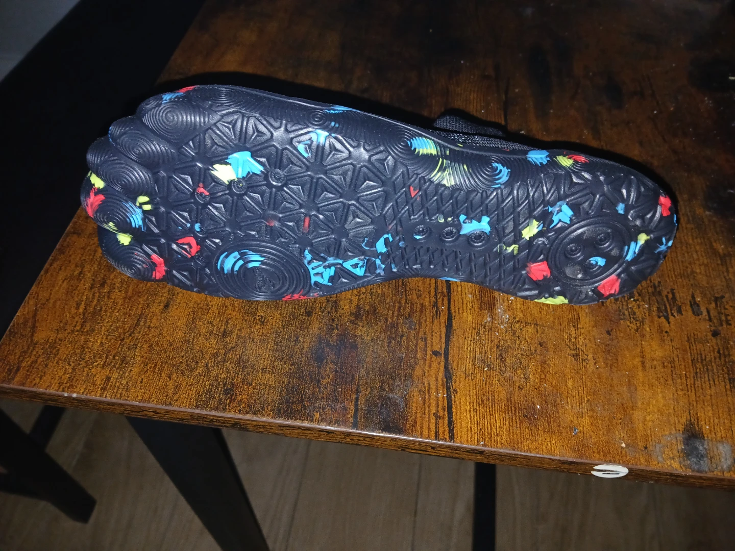 Black Water Shoes with Colorful Sole - photo 2