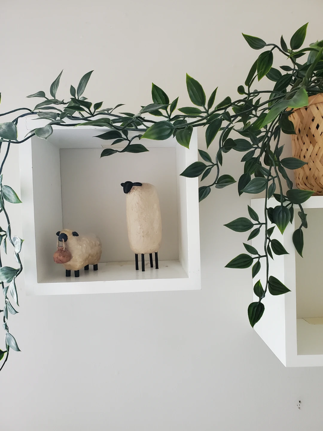 White Cube Wall Shelves - Set of 3 - photo 4