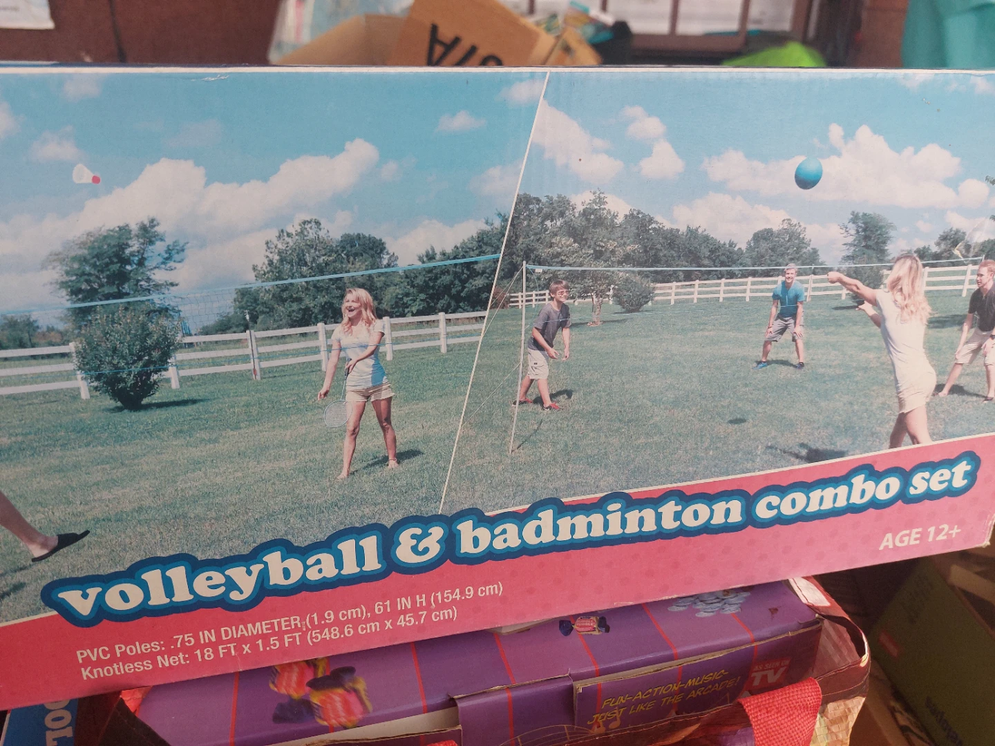 Volleyball & badminton combo set