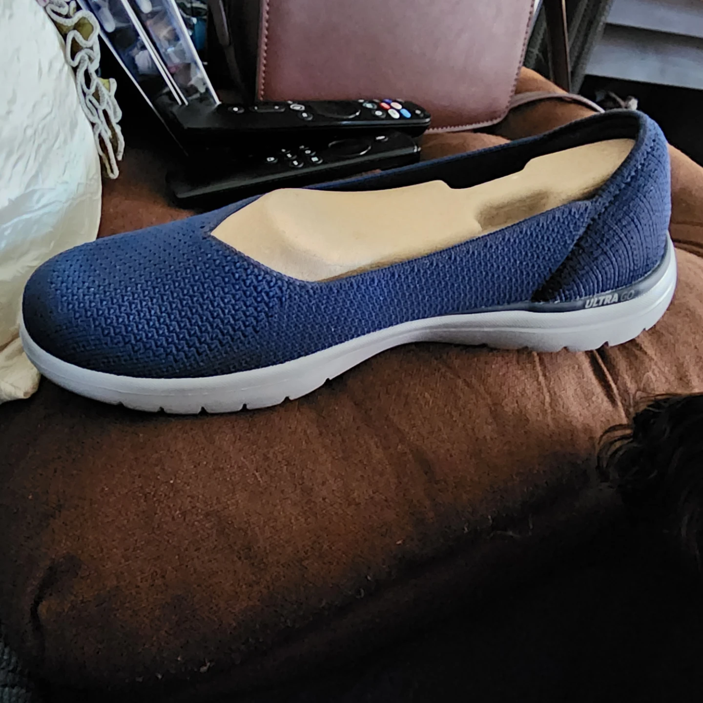 Skechers Ultra Go Women's Blue Slip-on Shoes