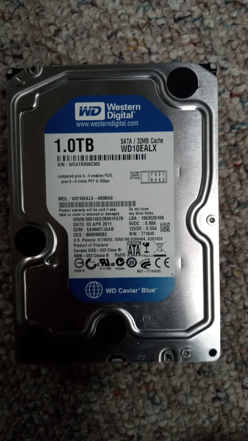Western Digital 1TB Caviar Blue Hard Drive