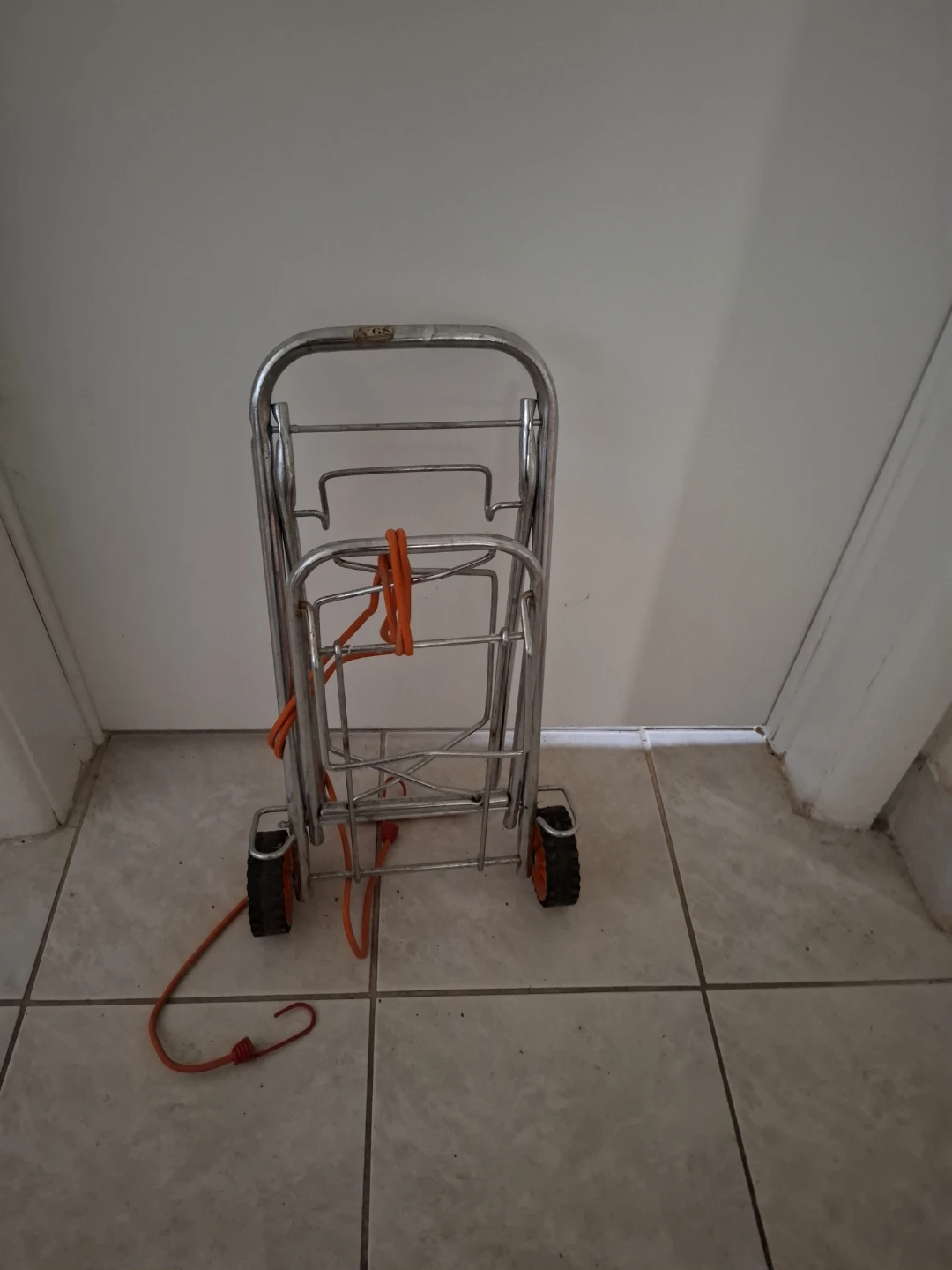 Folding Cart with Orange Handles and Bungee Cord - photo 2