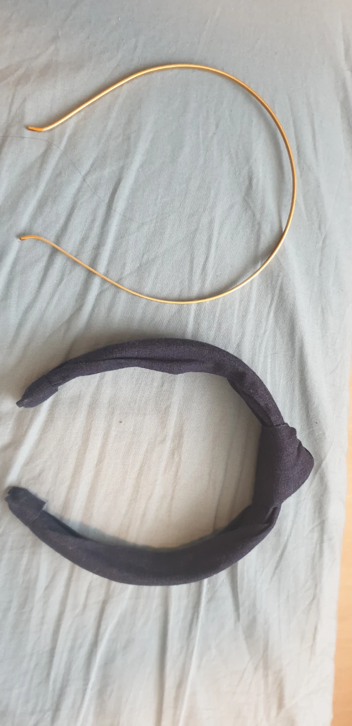 Headbands - Knotted Fabric & Gold Metal