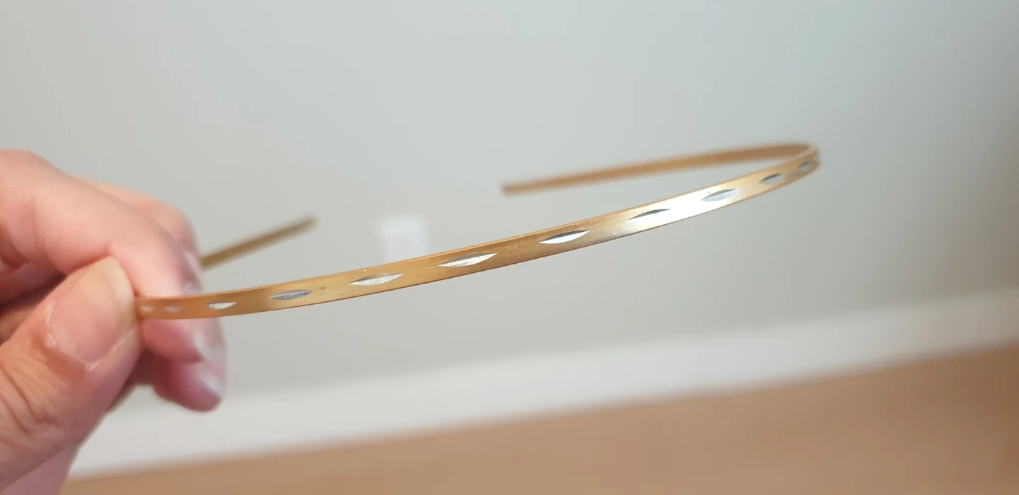 Headbands - Knotted Fabric & Gold Metal - photo 2