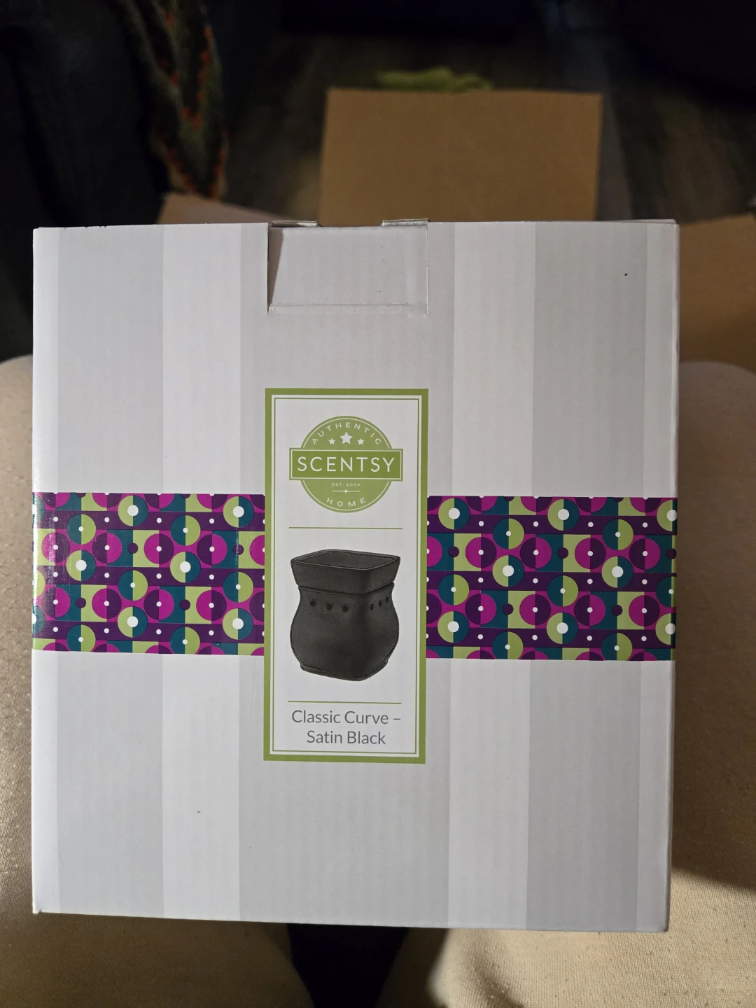Scentsy Classic Curve Warmer - Satin Black
