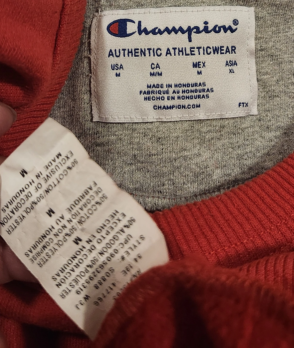 Champion Red Crewneck Sweatshirt - photo 2