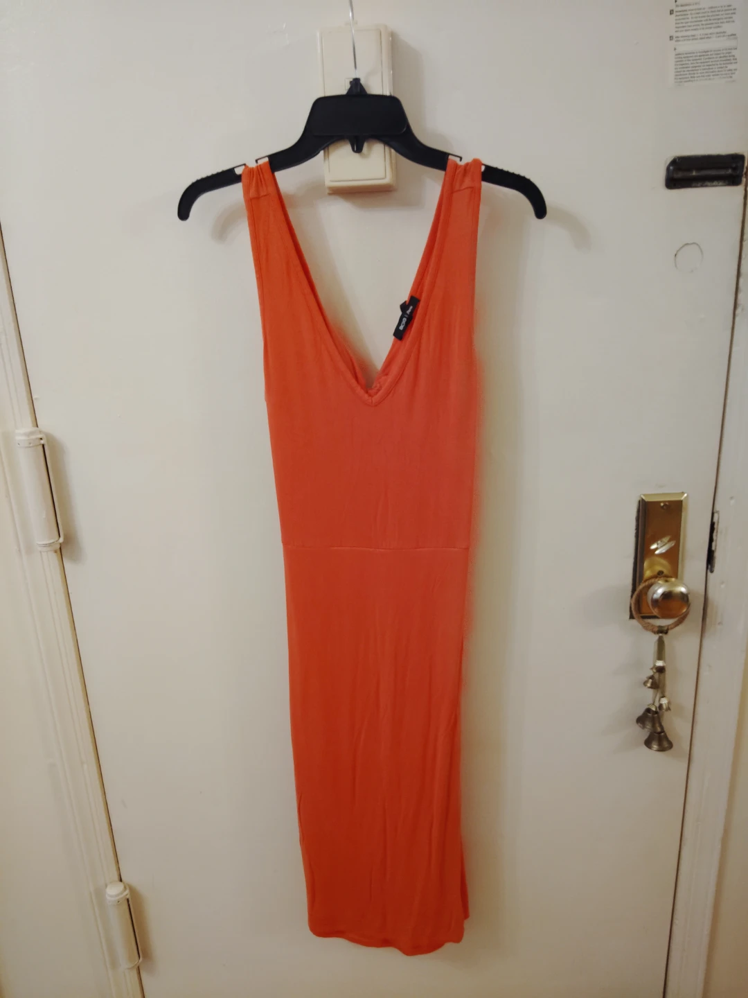 BCBG Paris Coral Twist Front Cutout Dress Size M