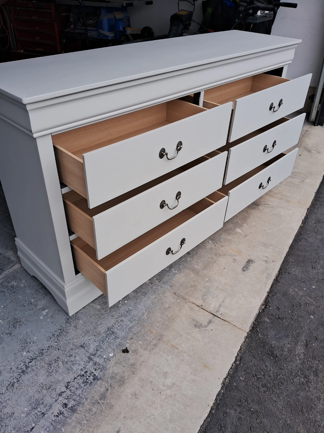 Grey Six Drawer Dresser - photo 2
