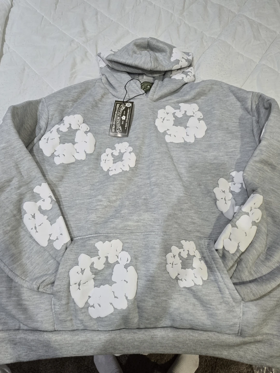 Denim Tears Grey Hoodie - Size XS