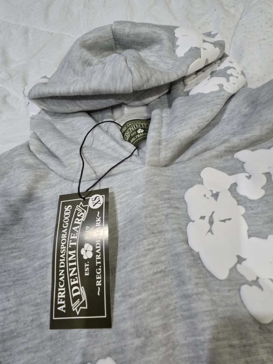 Denim Tears Grey Hoodie - Size XS - photo 2