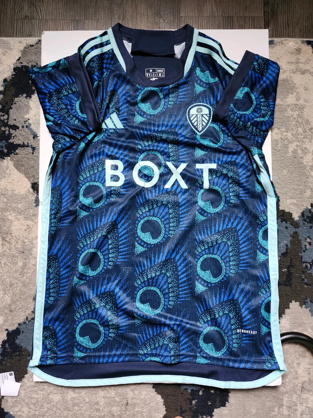Leeds United Adidas AEROREADY Football Jersey Size M