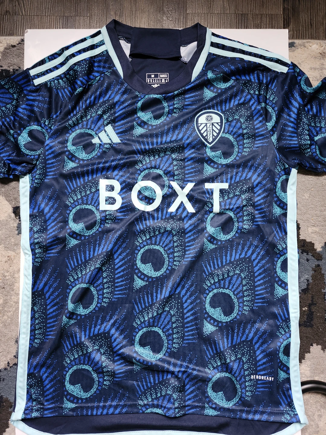 Leeds United Adidas AEROREADY Football Jersey Size M - photo 2