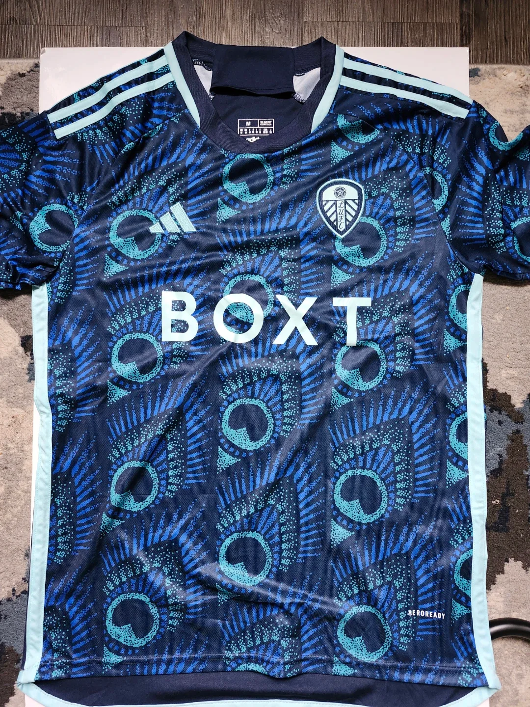 Leeds United Adidas AEROREADY Football Jersey Size M - photo 2
