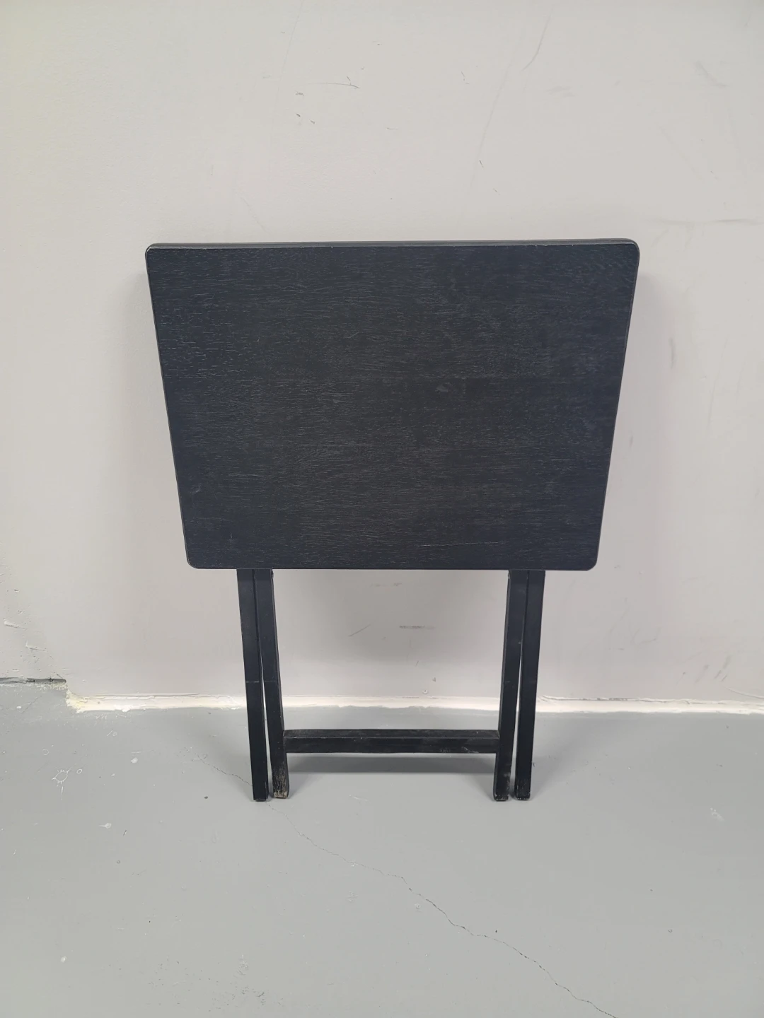 Black Folding Side Table