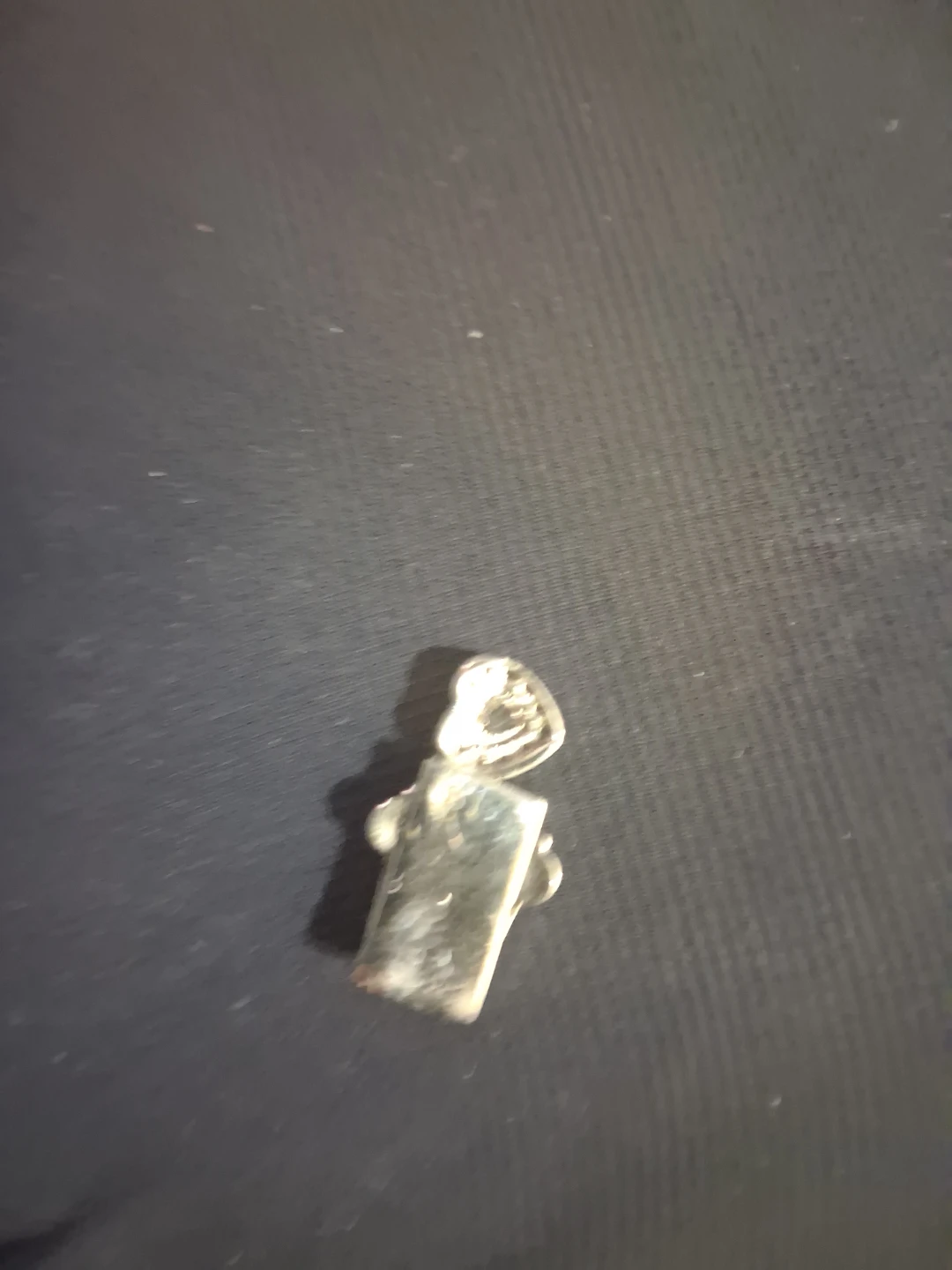 Rhinestone Heart and Rectangle Charm Pendant - photo 2