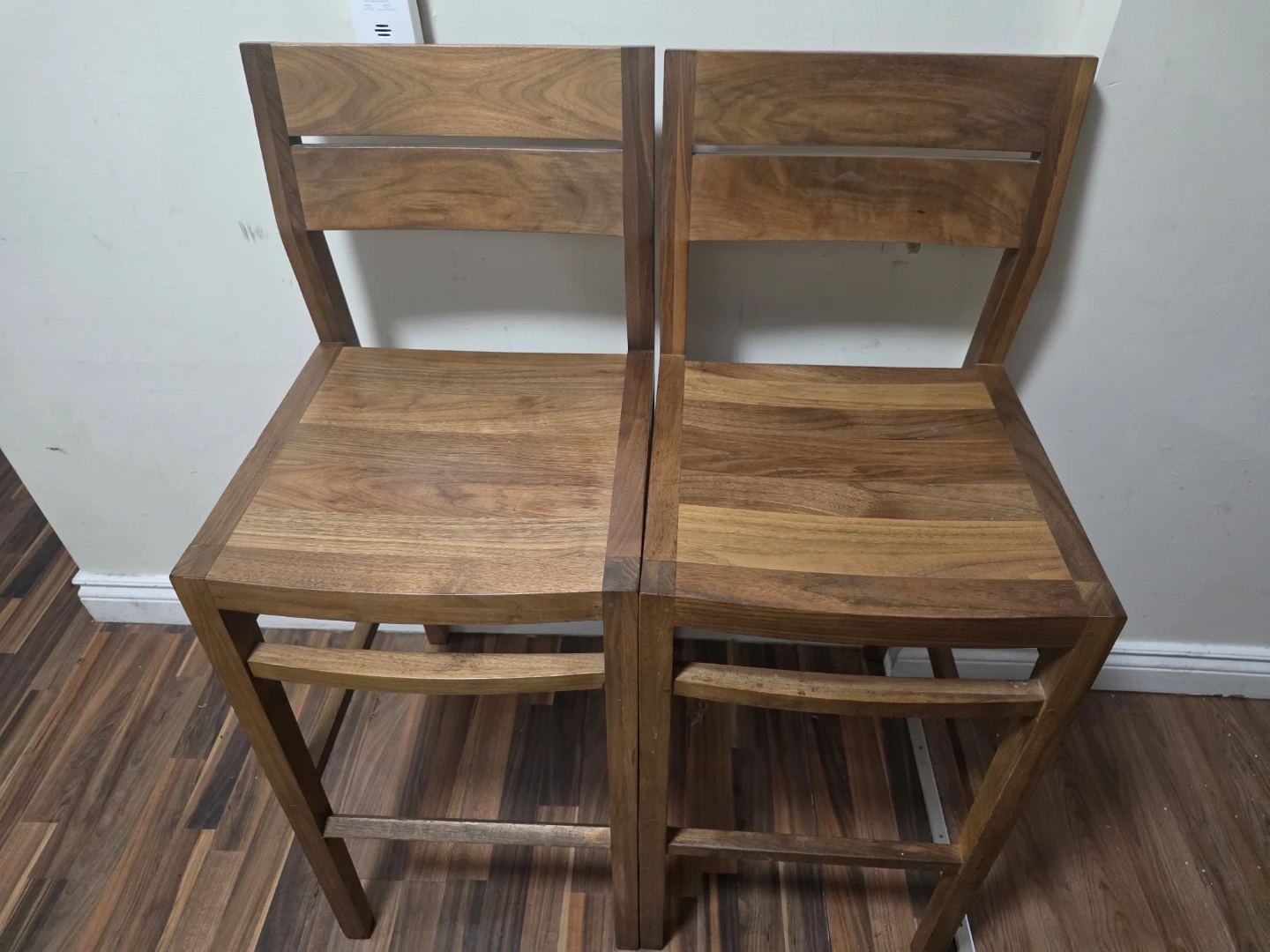 Wooden Bar Stools (Set of 2)