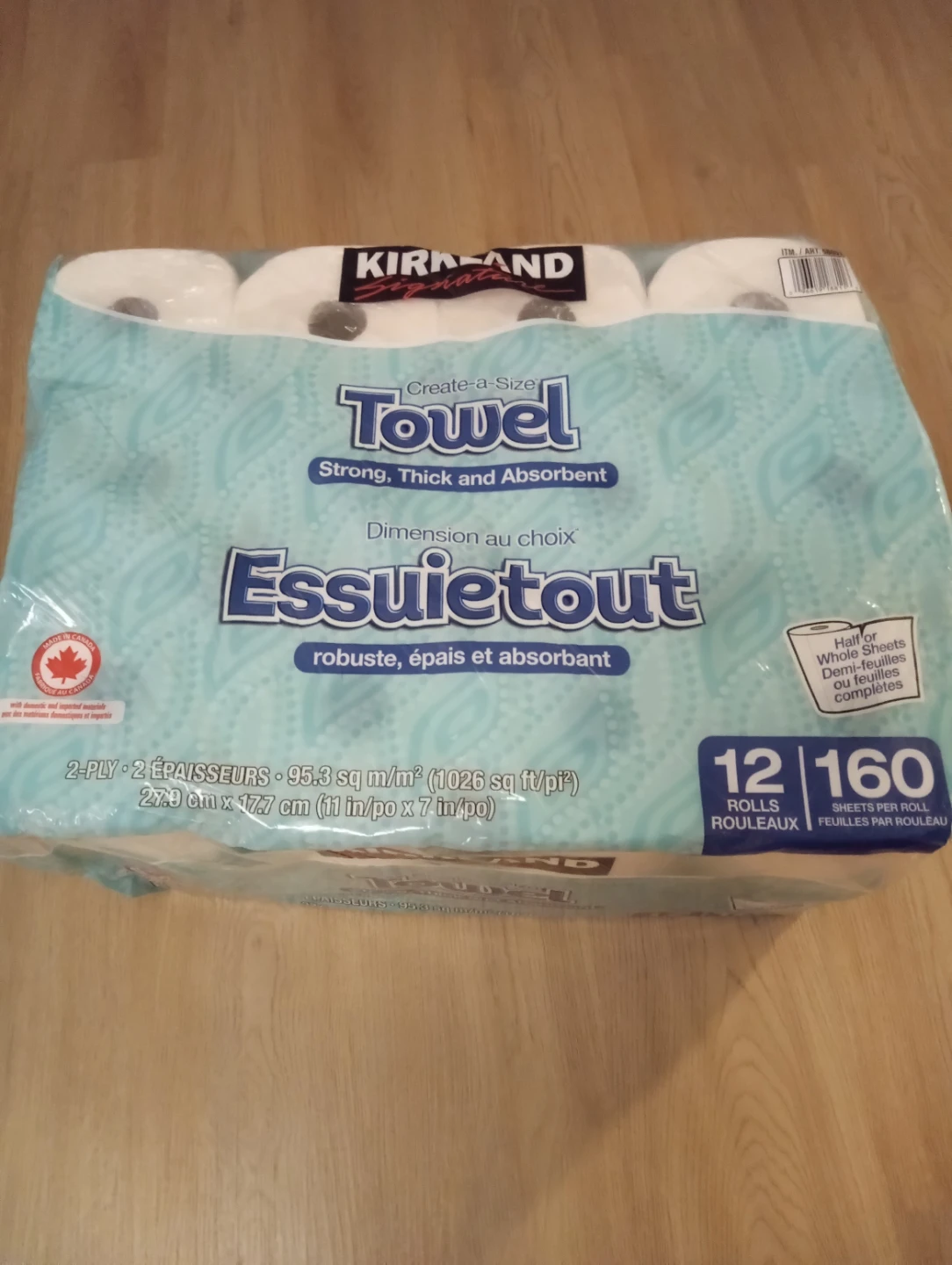 Parer Towels $20, bought the wrong one, thought was toilet paper