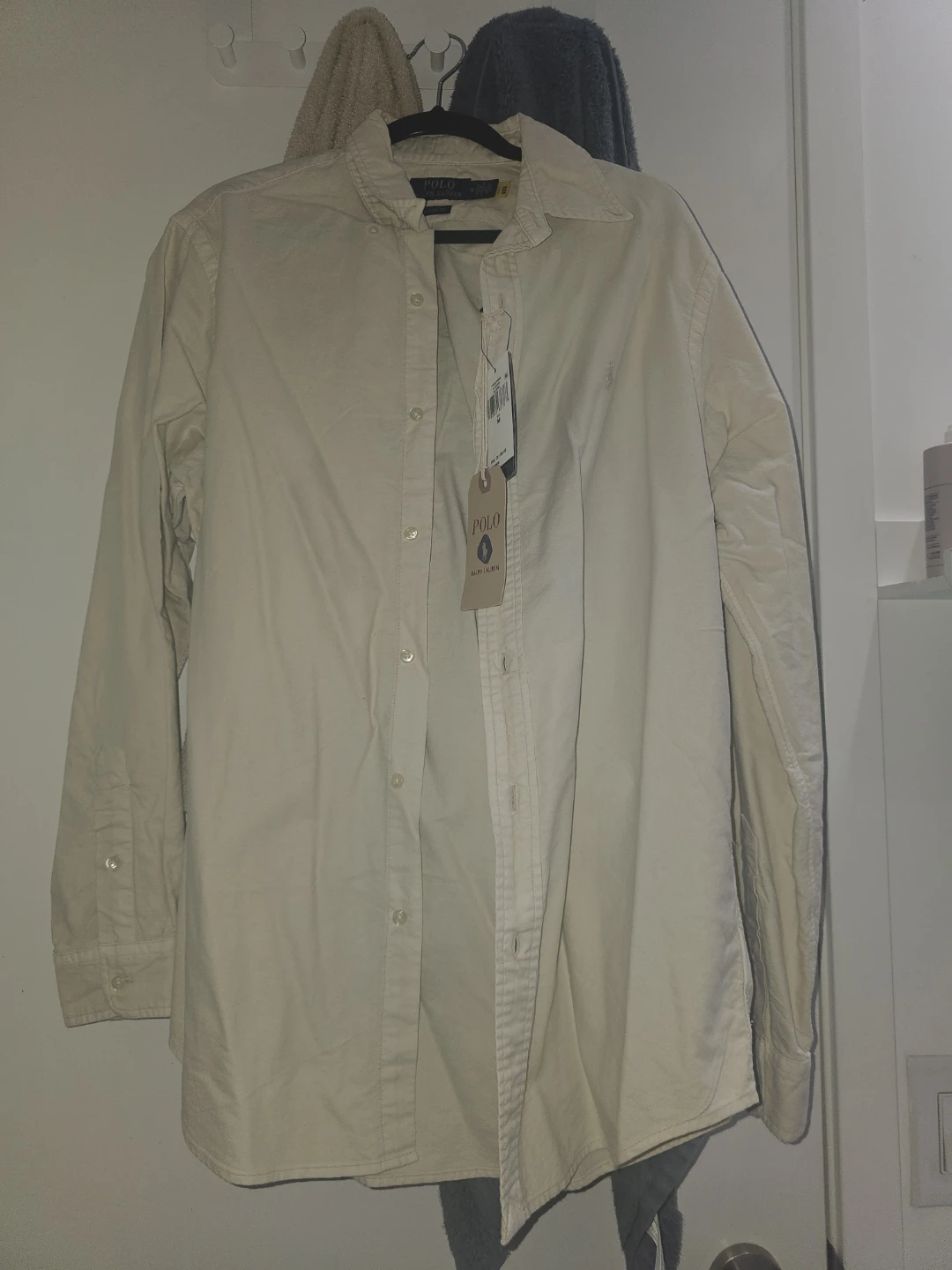 Polo Ralph Lauren Button-Up Shirt - Beige, Size M