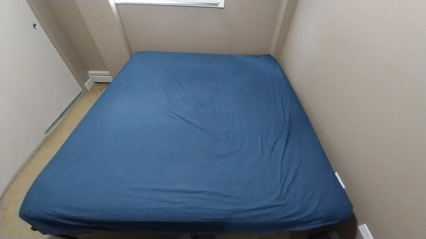 IKEA King-Size Dark Blue Bed Set - Complete Package
