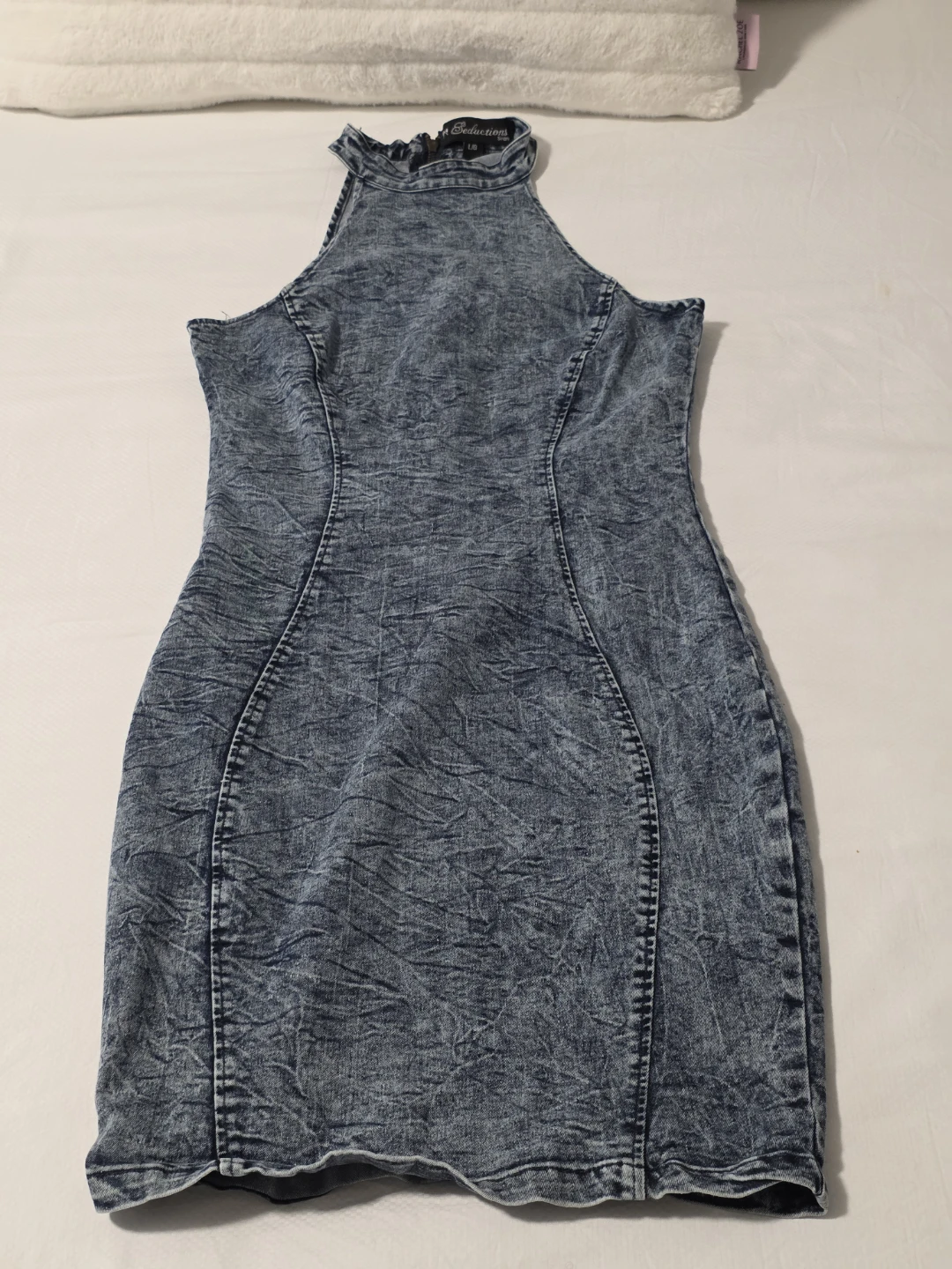 Denim Halter Dress