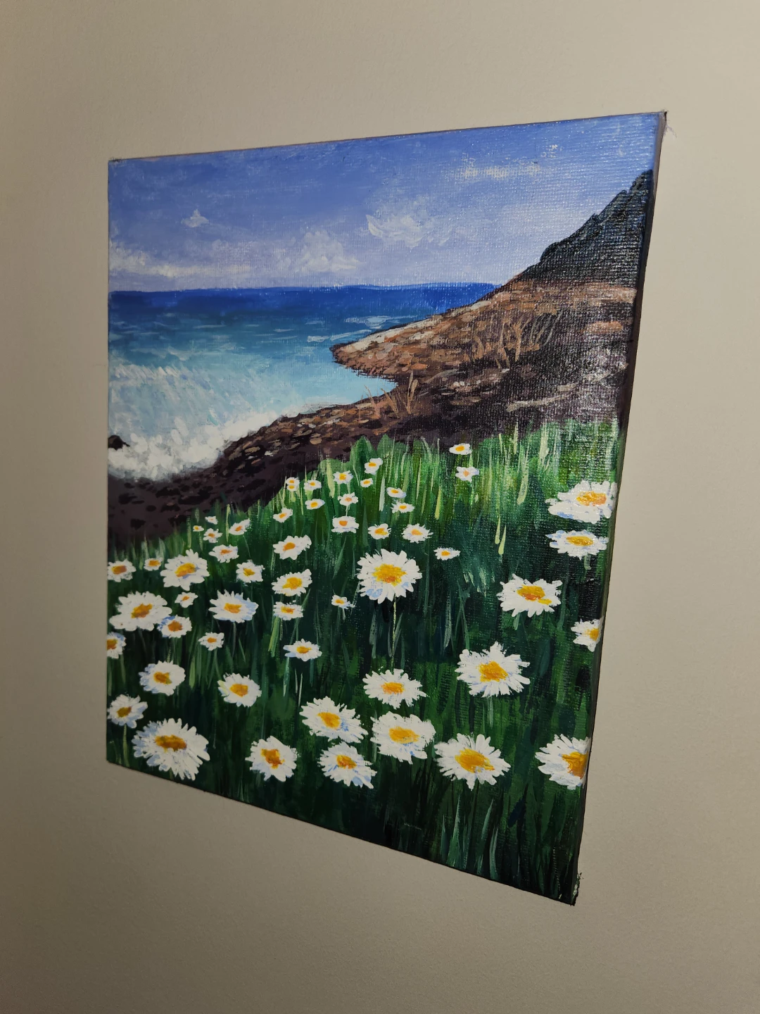Original Painting - Daisies by the Sea