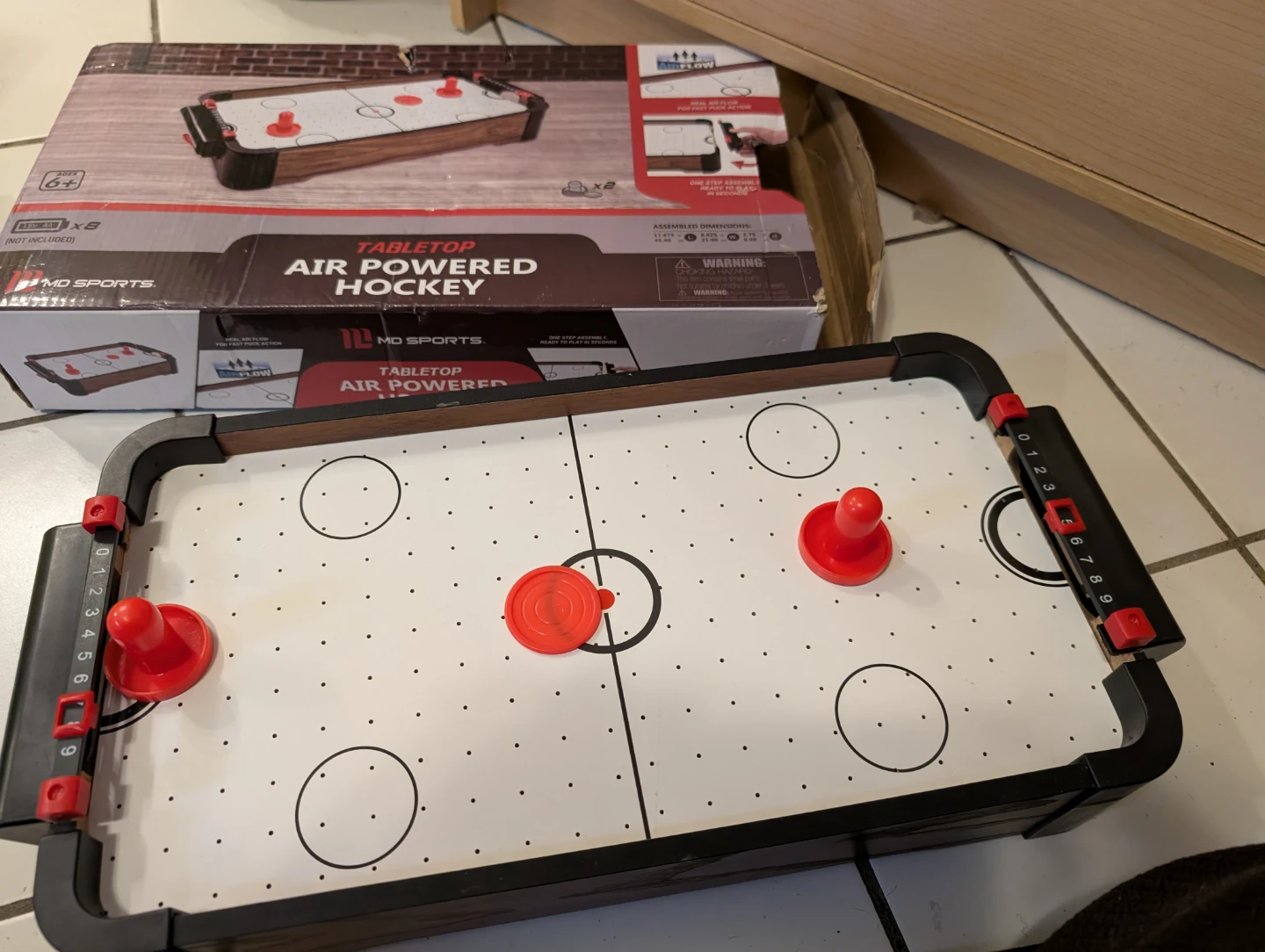 MD Sports Tabletop Air Powered Hockey Game - photo 4