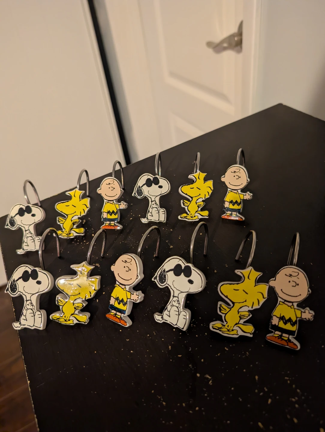 Peanuts Snoopy Charlie Brown Shower Curtain Hooks Set - photo 2