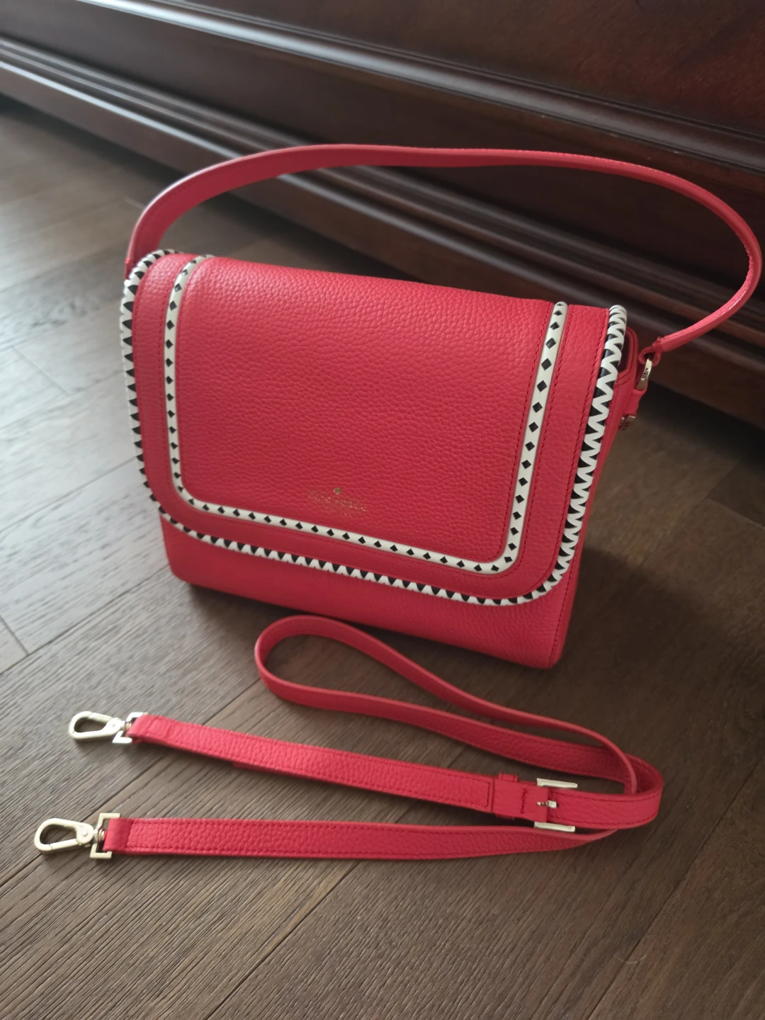 Kate Spade Red Leather Crossbody Bag