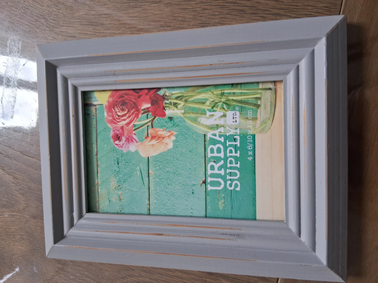 Grey Distressed Photo Frame 4x6