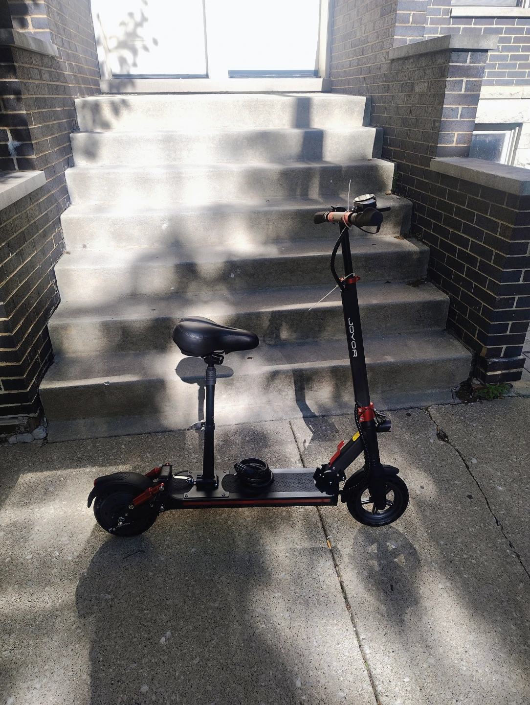 JOYOR 48V Electric Scooter (Black, With Seat) - photo 2