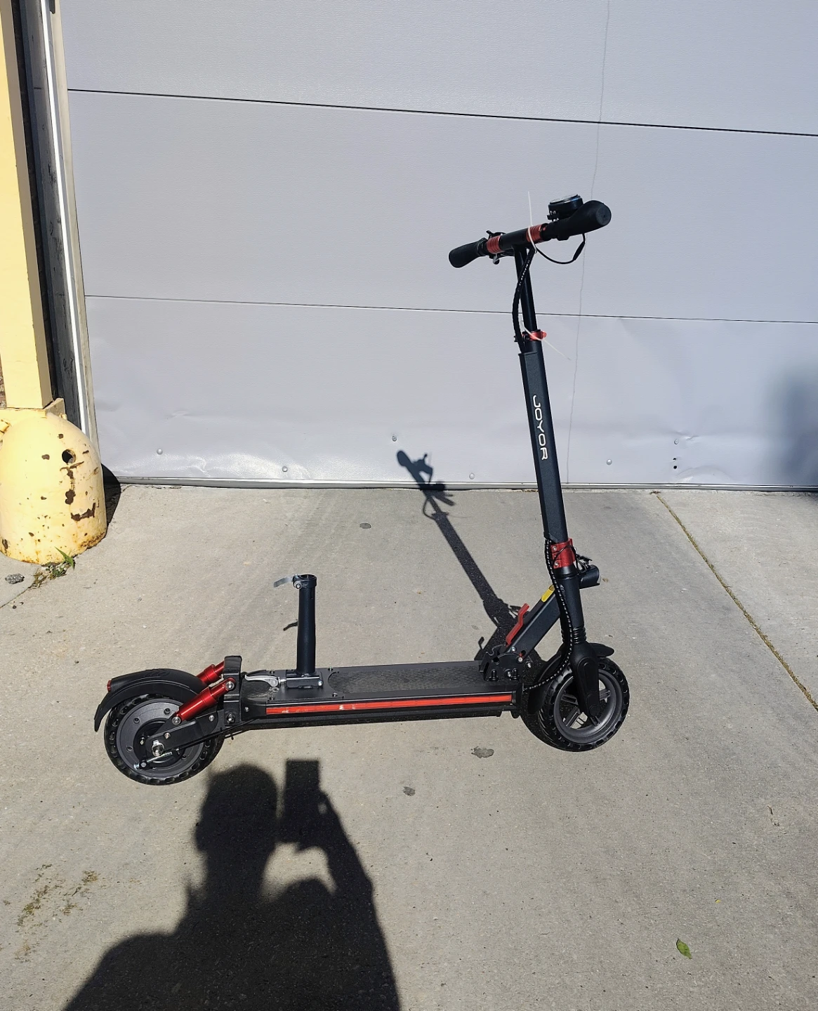 JOYOR 48V Electric Scooter (Black, With Seat)