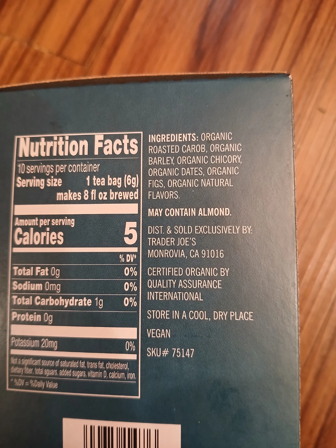 Trader Joe's Organic Roasted Herbal Tea - 10 Tea Bags - photo 2