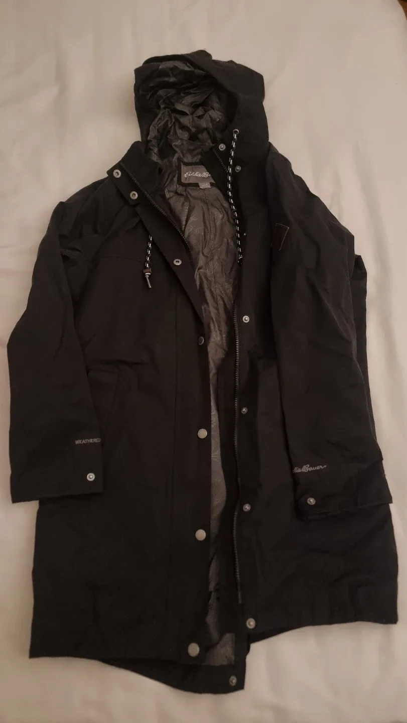 Eddie Bauer Black Weathered Jacket