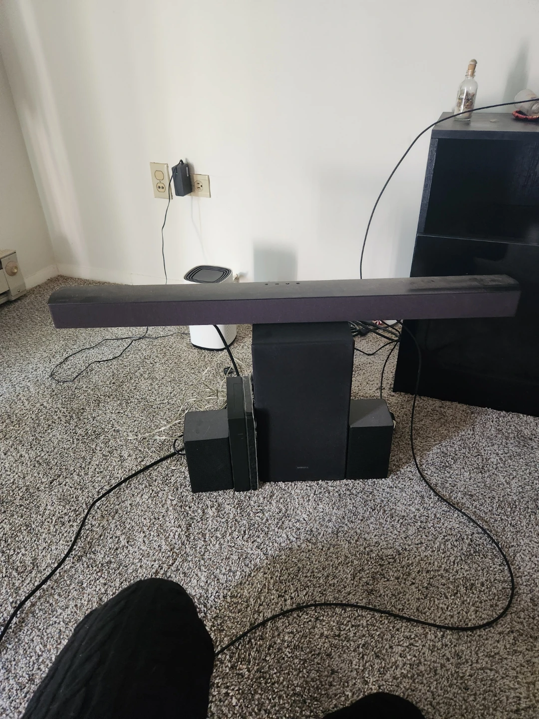 Samsung Soundbar with Subwoofer and Satellite Speakers