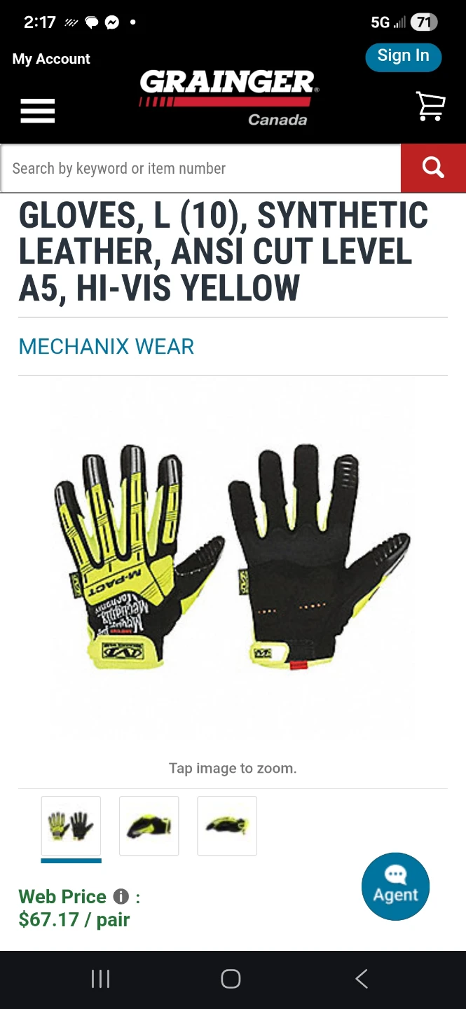 Mechanix Wear M-Pact Gloves - Large (10) - Hi-Vis Yellow - photo 3