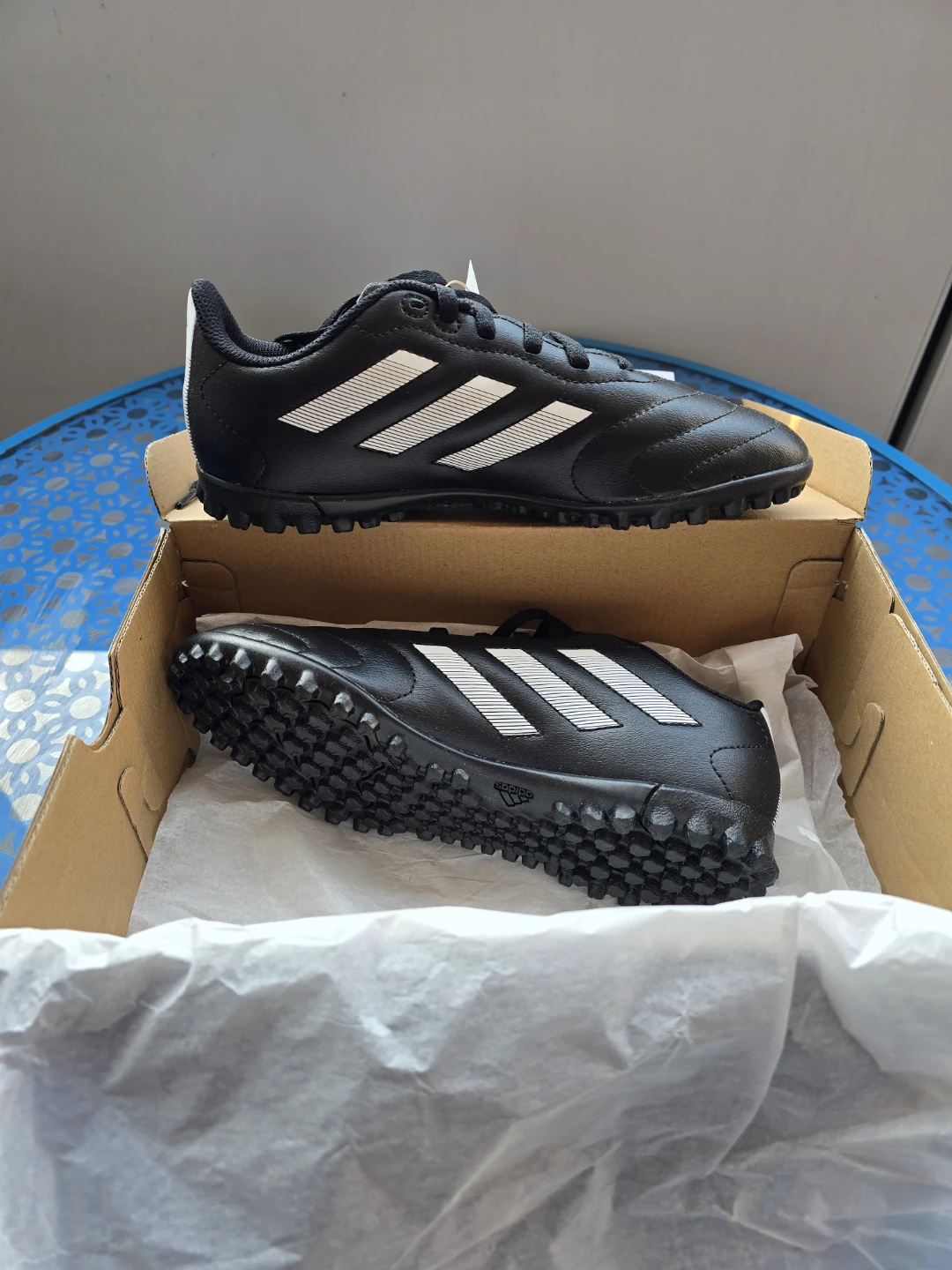 Adidas Goletto TF Soccer Cleats - Black - Size 11K