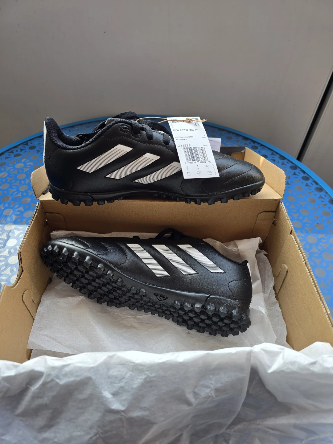 Adidas Goletto TF Soccer Cleats - Black - Size 11K - photo 2