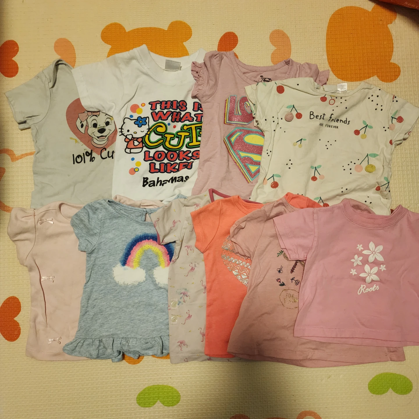Children's T-Shirts Bundle (10 pcs, 6-24 Months)