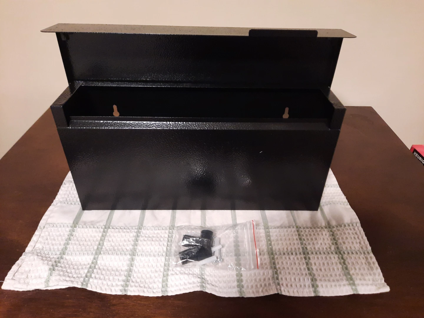 Black Galvanized Steel Wall-Mount Mailbox - photo 2