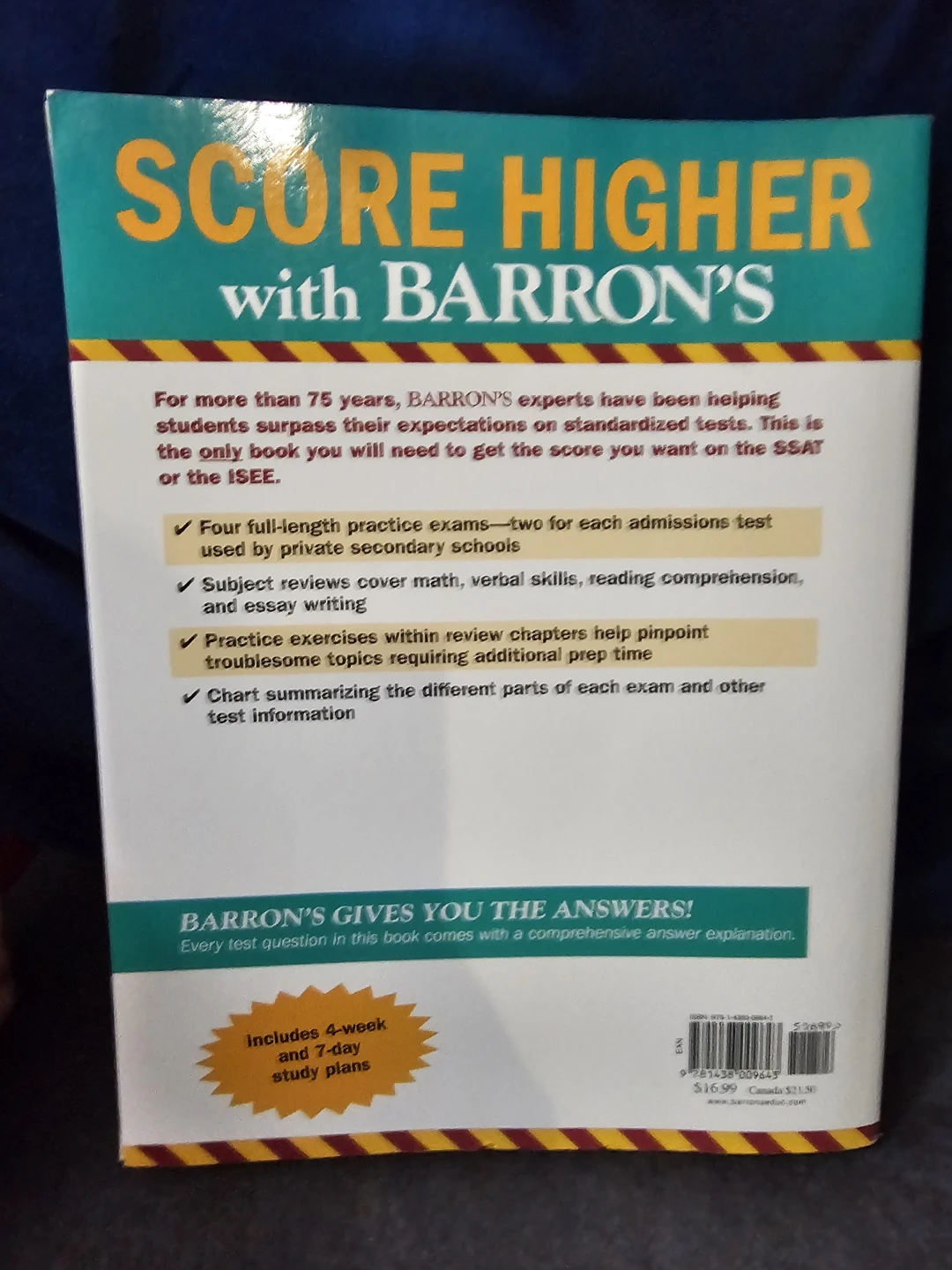 Barron's SSAT/ISEE 4th Edition - photo 3
